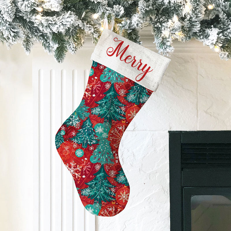 Personalized Christmas Atmosphere Teacher Teacher Stocking