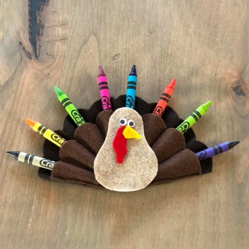 Thanksgiving Turkey Crayon Box