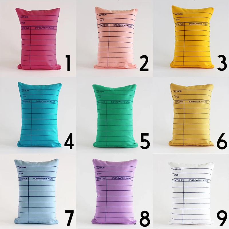 Library Card Teacher Cushion