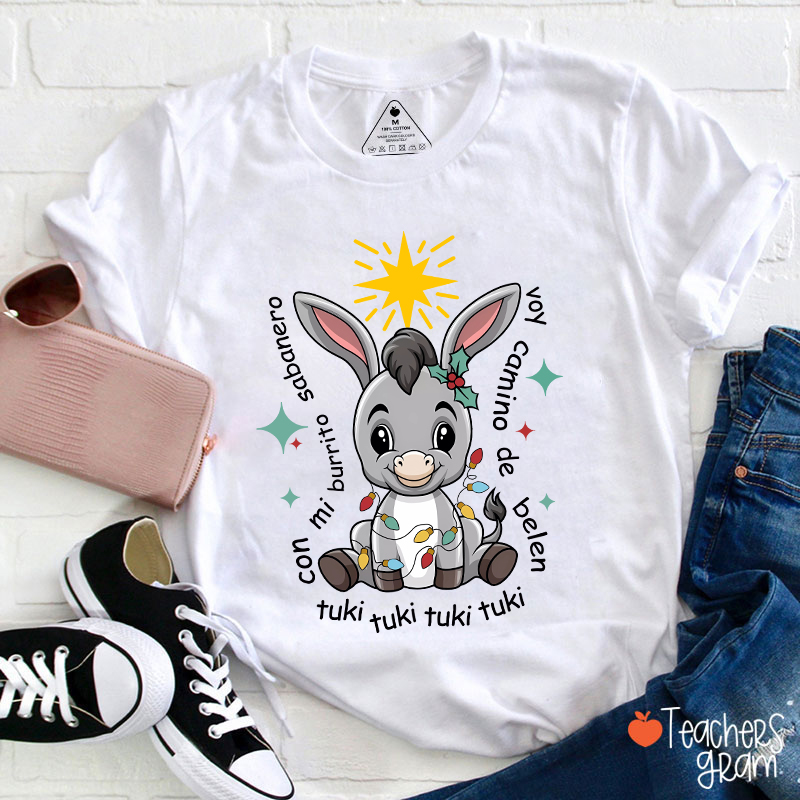 Mi Donkey Mexican Spanish Teacher T-Shirt
