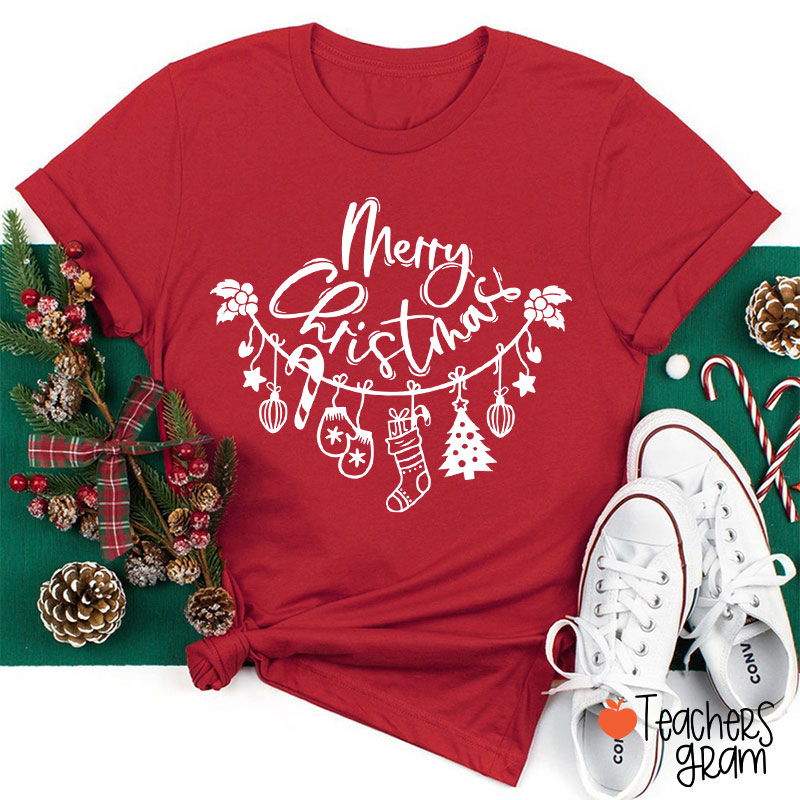 Merry Christmas Teacher T-Shirt