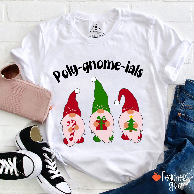 Poly Gnome Ials Math Teacher T-Shirt