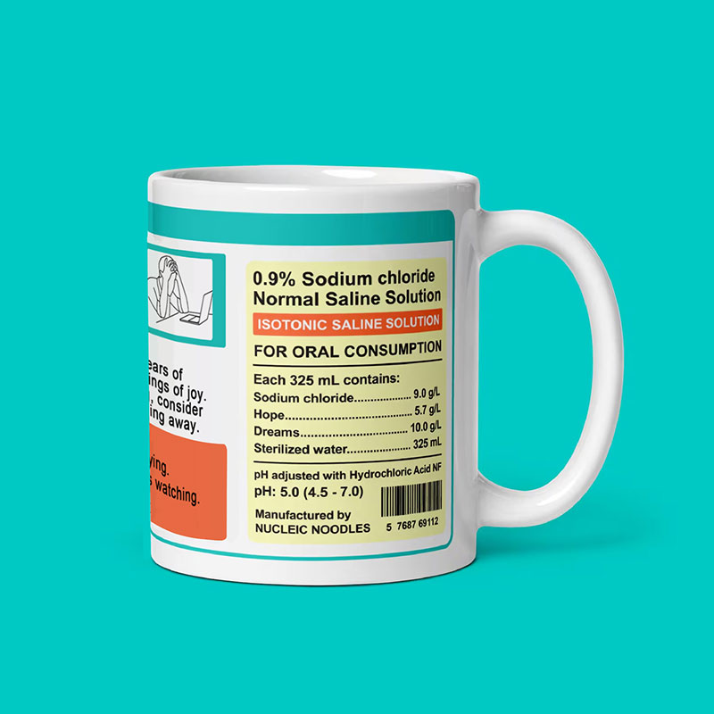 Chemistry Student Tears Teacher Mug