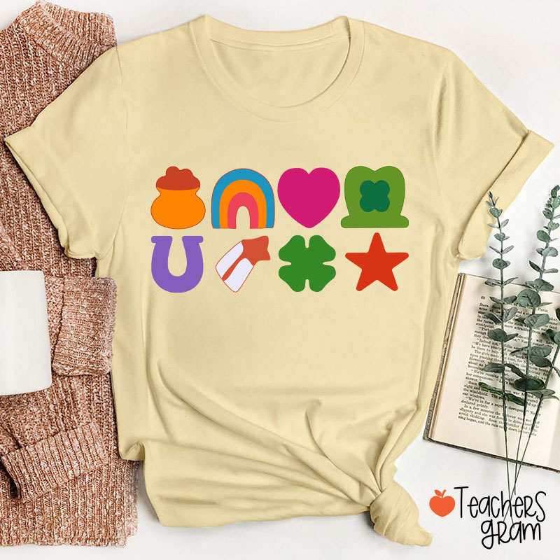 Lucky St Patricks Day Teacher T-Shirt
