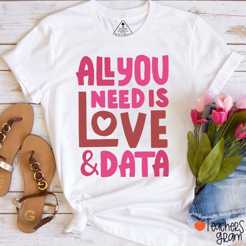 All You Need Is Love And Data Teacher T-Shirt