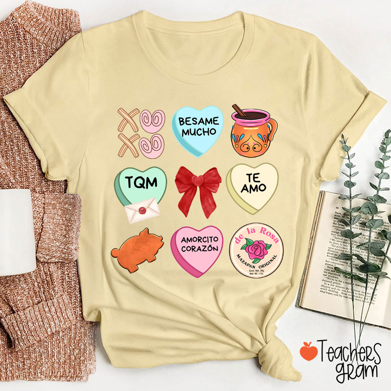 Love Stuff Spanish Teacher T-Shirt