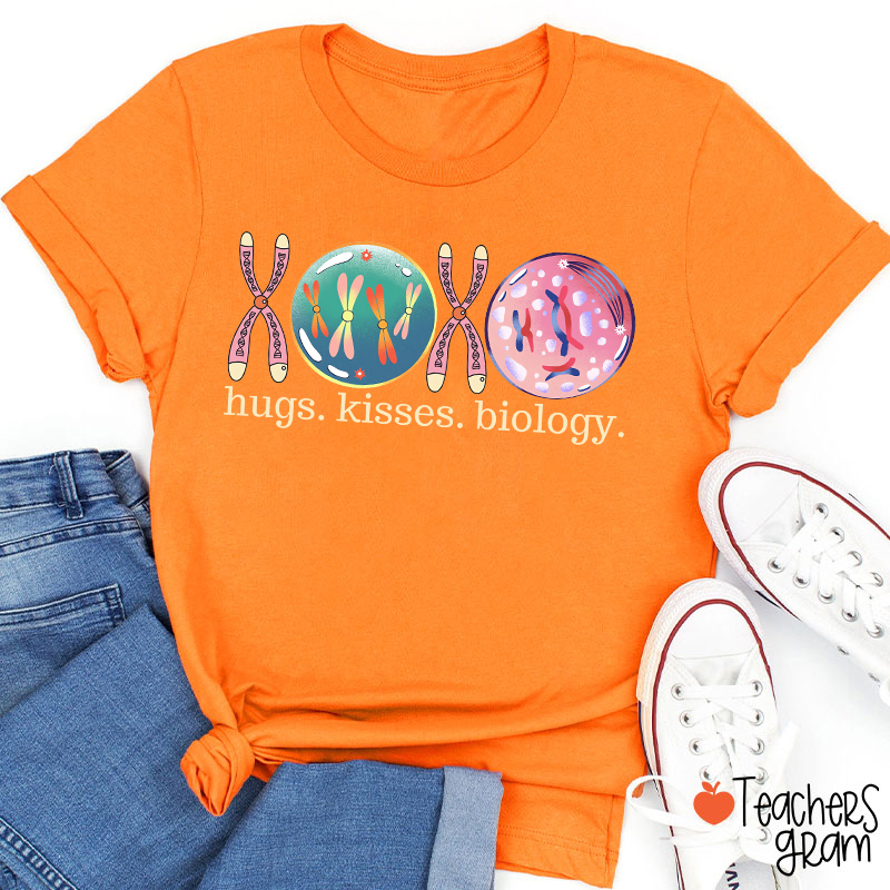 XOXO Hugs Kisses Biology Science Teacher T-Shirt