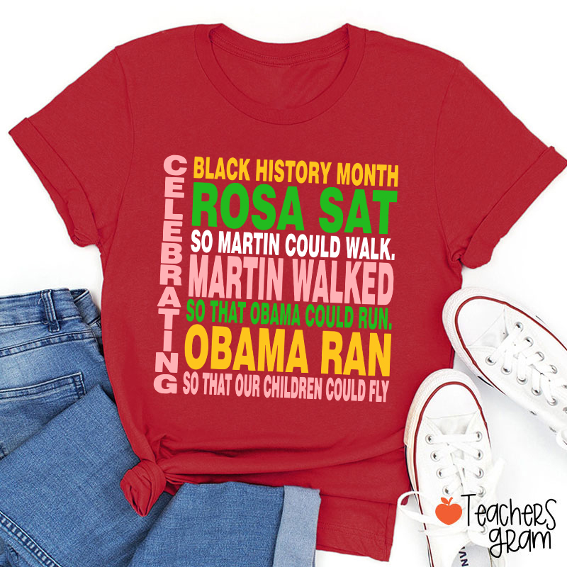 Celebrating Black History Month Teacher T-Shirt