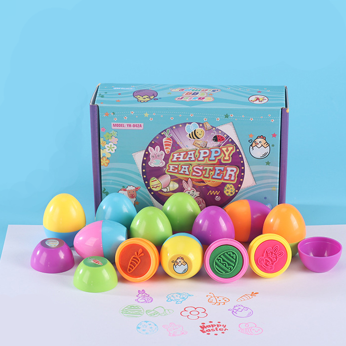 12Pcs Easter Egg Stampers