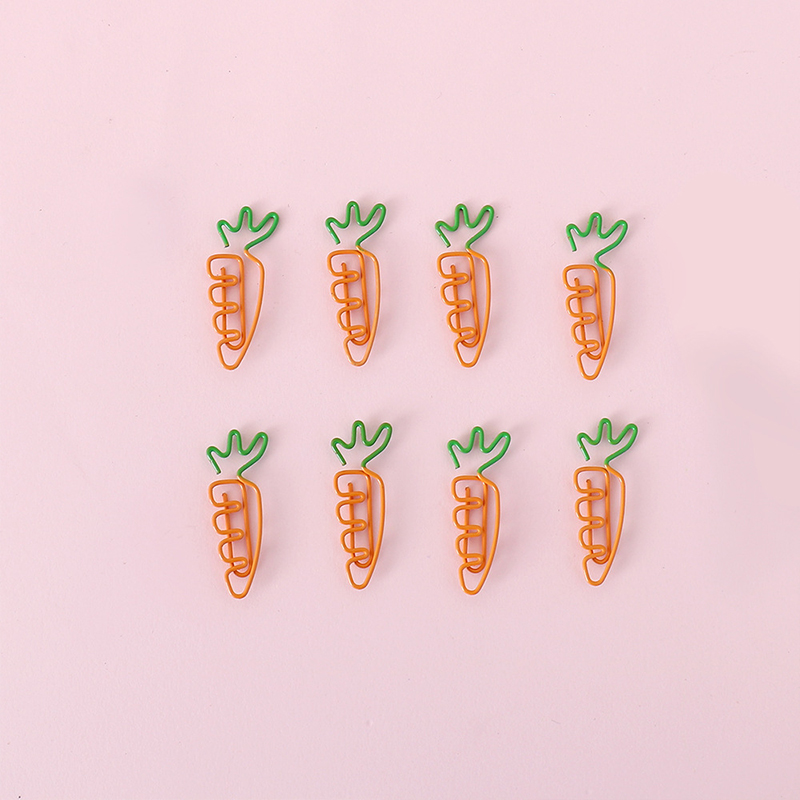20Pcs Egurs Carrot Paper Clips