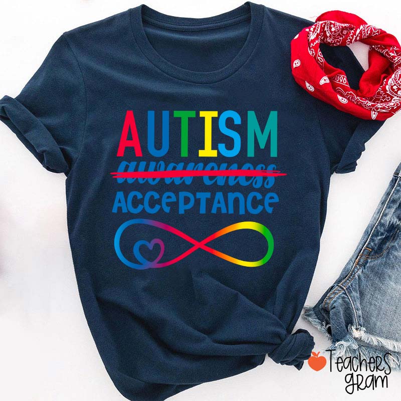 Autism Acceptance Teacher T-Shirt