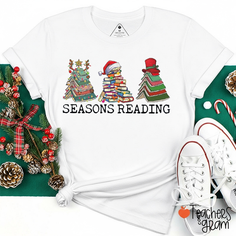 Seasons Reading Teacher T-Shirt