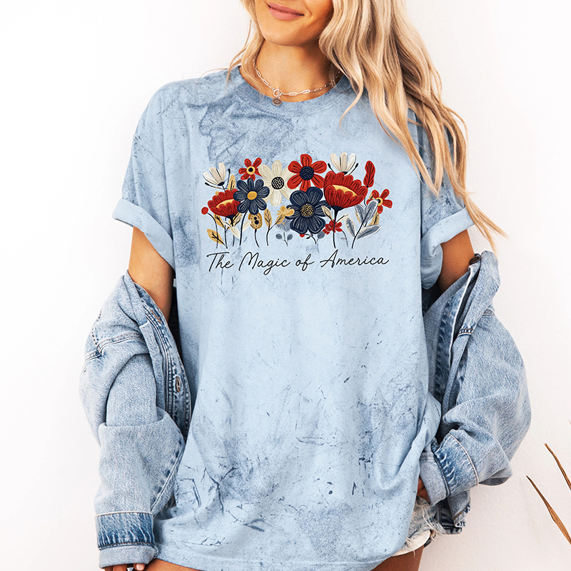 The Magic Of America Teacher Eco Oversized Graphic T-Shirt