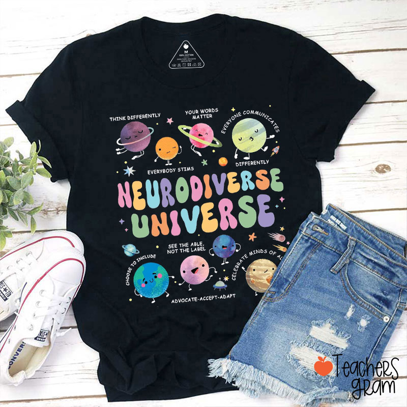 Neurodiverse Universe Teacher T-Shirt