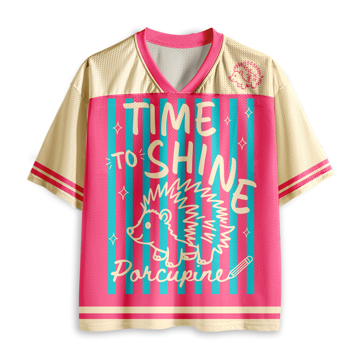 Personalized Animal Pun Striped Teacher Baseball Jersey