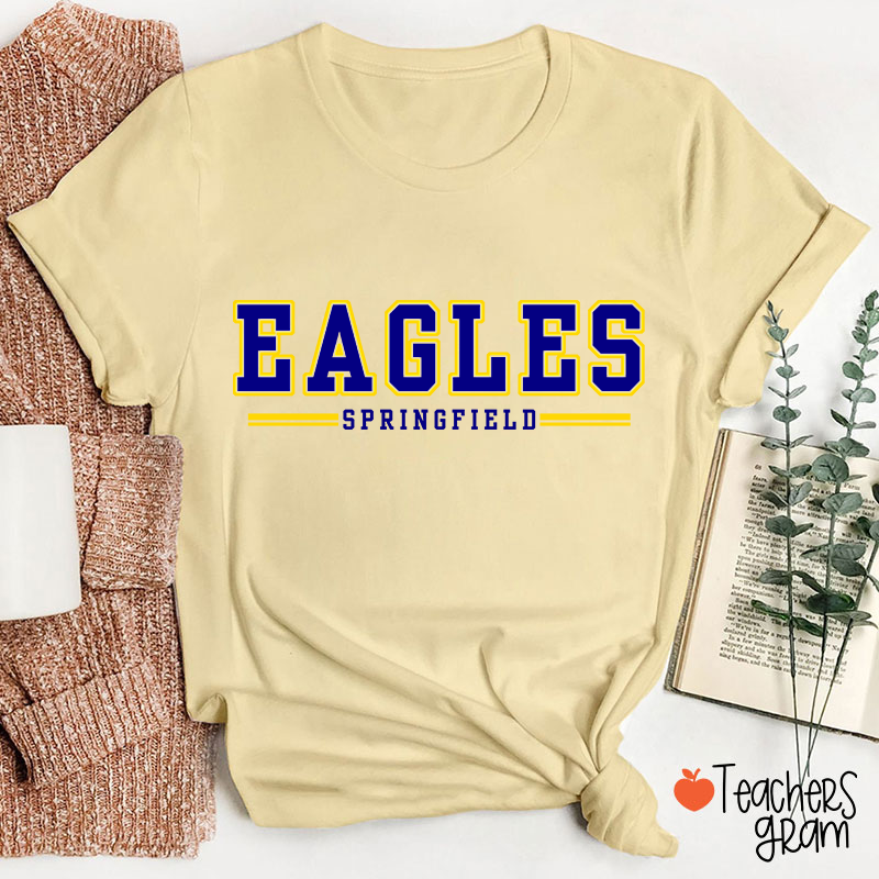 Personalized Mascot And Team Name School Spirit Teacher T-Shirt