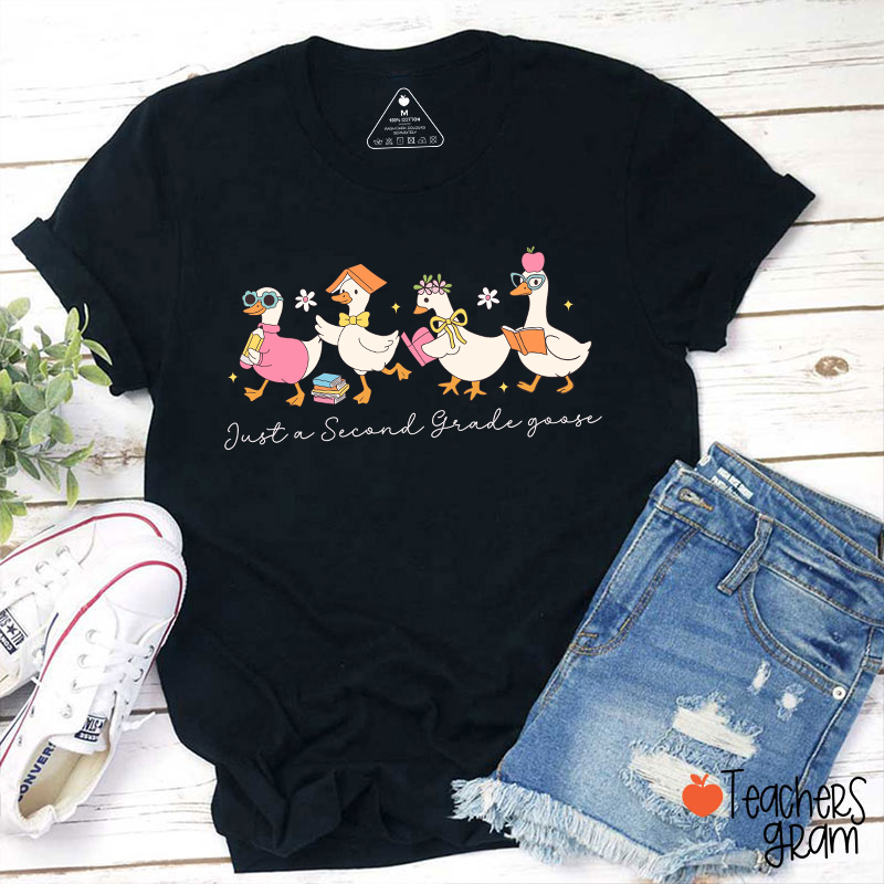 Personalized Grade Just A Goose Teacher T-Shirt