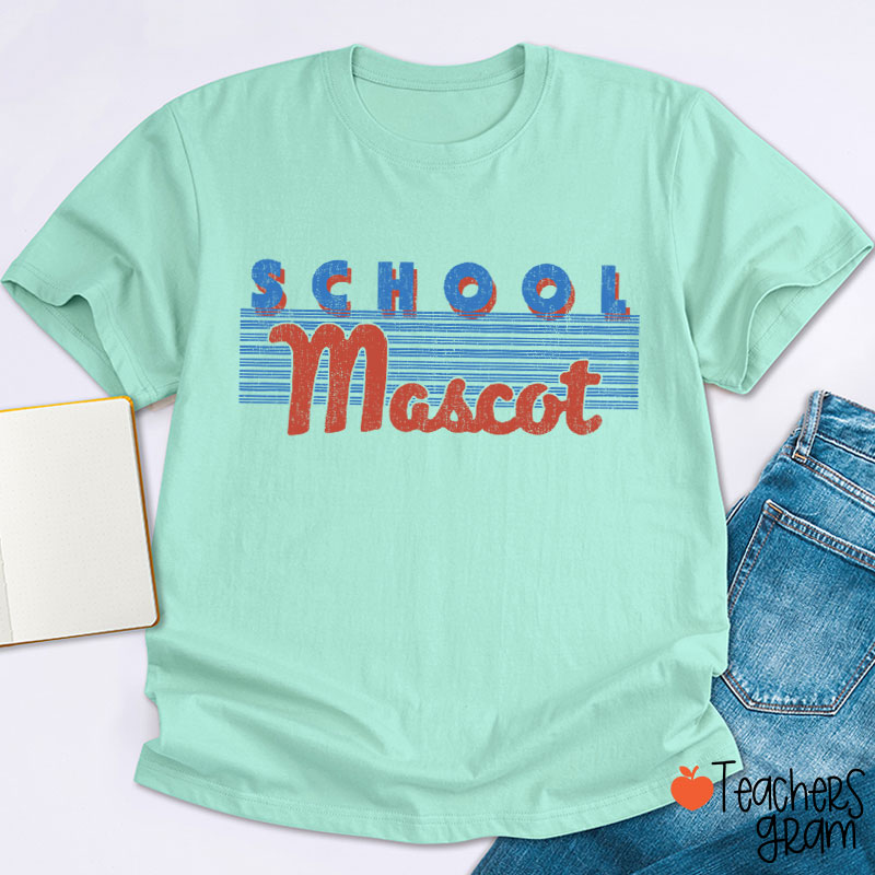 Personalized Mascot Vintage School Pride Teacher T-Shirt