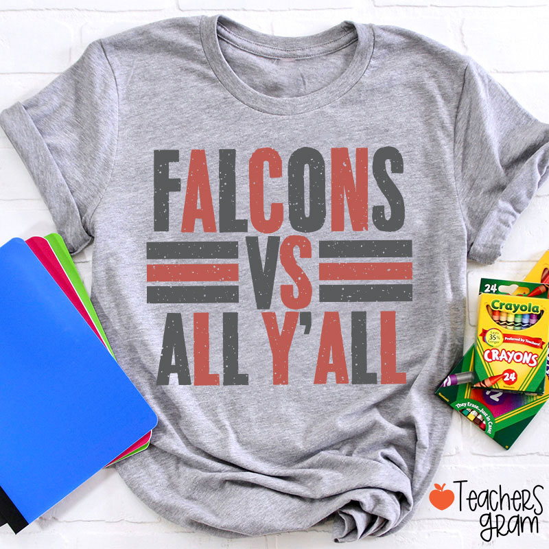 Personalized Mascot All Y'all School Spirit Teacher T-Shirt