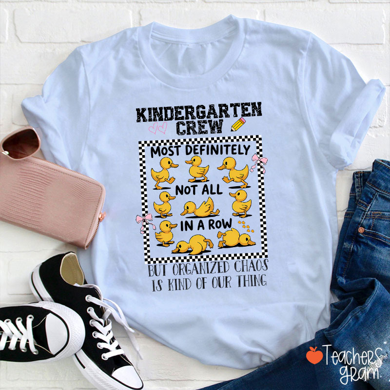 Personalized Most Definitely Not All In A Row But Teacher T-Shirt