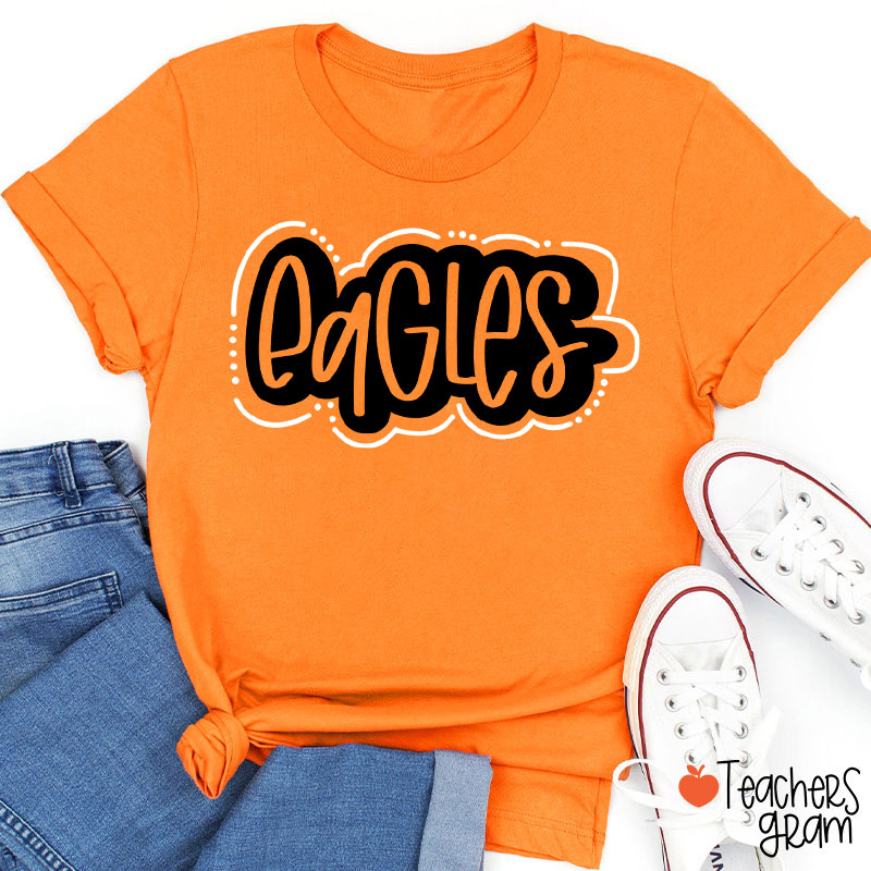 Personalized Mascot School Spirit Game Day Teacher T-Shirt