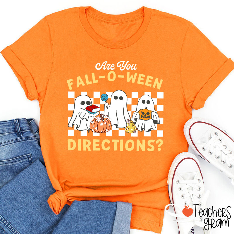 Fall-O-Ween Directions Teacher T-Shirt