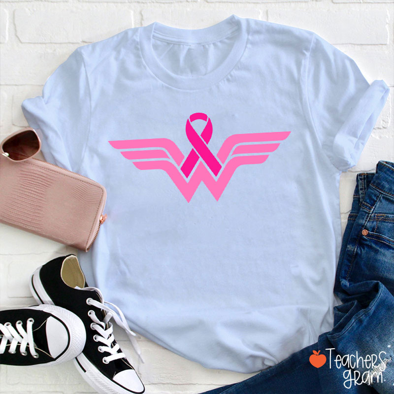 Strong Woman Cancer Fighter Teacher T-Shirt