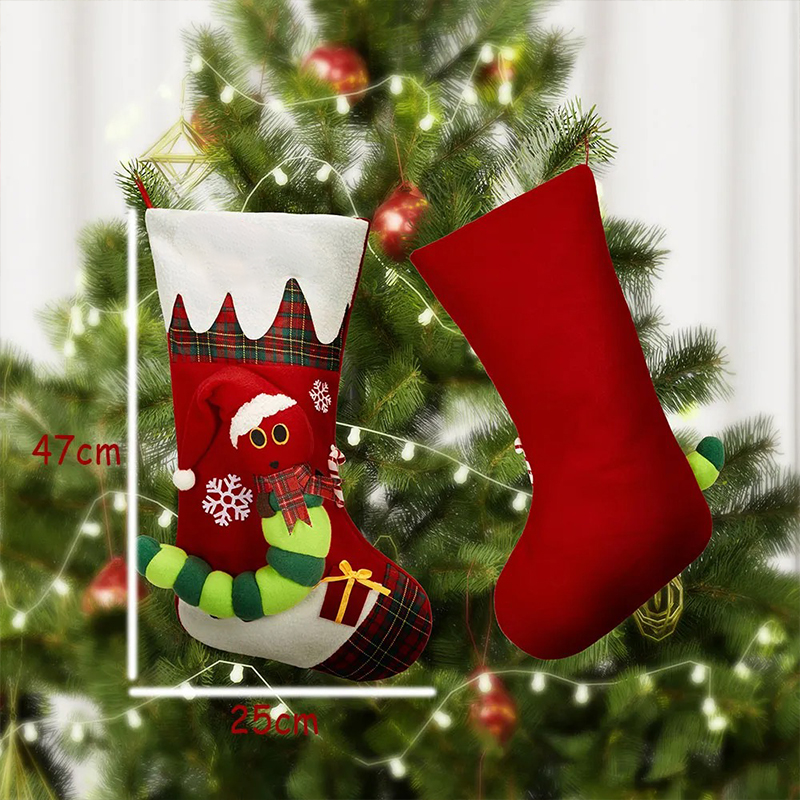 Handmade 3D Children's Book Caterpillar Christmas Stocking