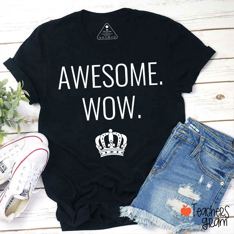 Awesome Wow Teacher T-Shirt