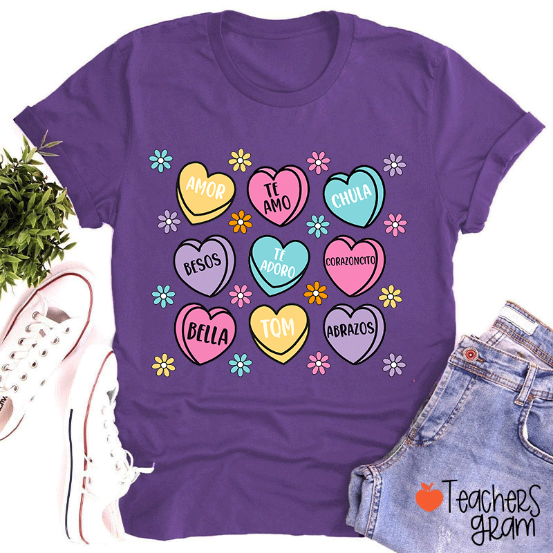 Amor Teamo Chula Spanish Teacher T-Shirt