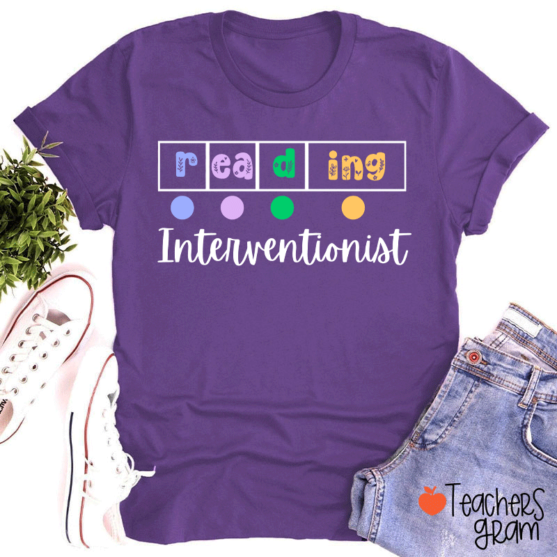 Reading Interventionist Teacher T-Shirt