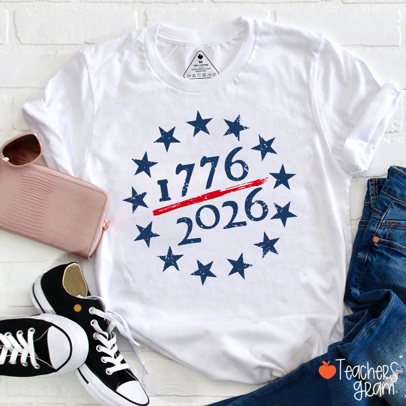 USA 250th Anniversary Teacher T-Shirt