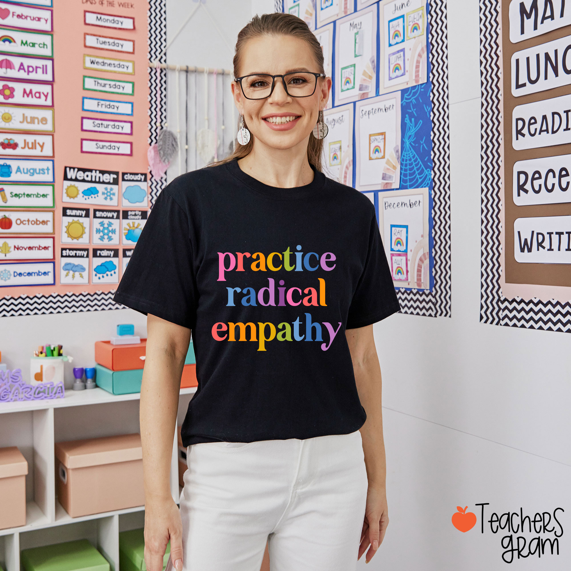 Practice Radical Empathy Teacher T-Shirt