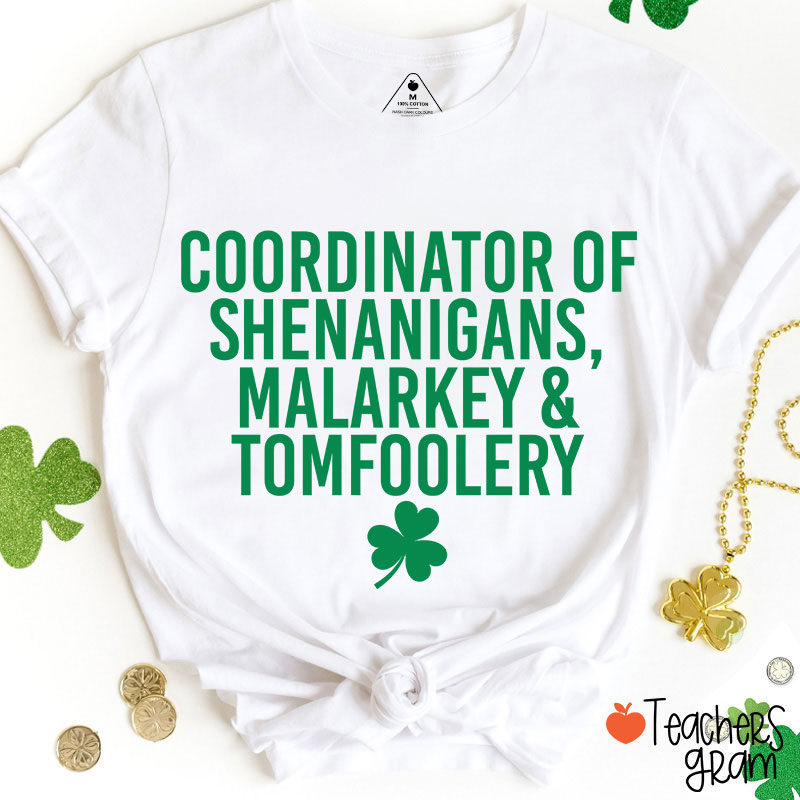 Coordinator Of Shenanigans Teacher T-Shirt