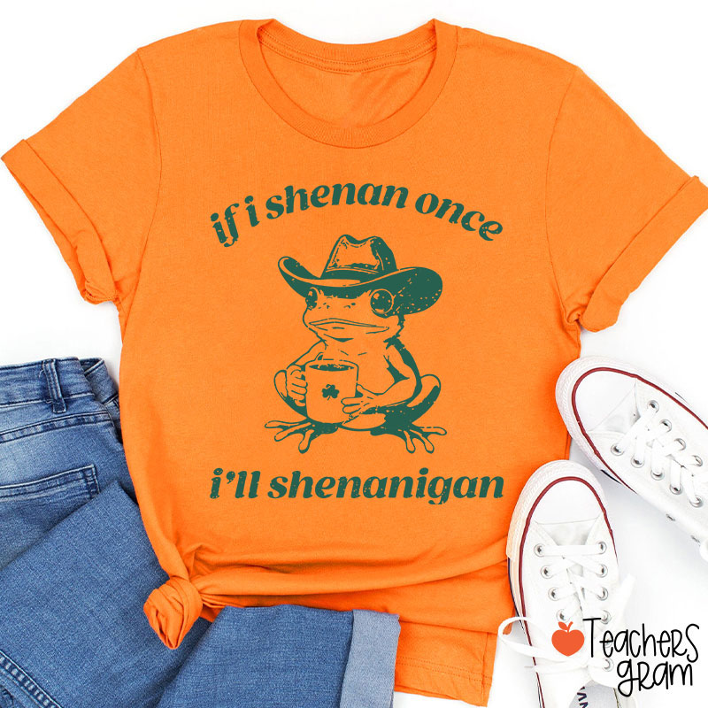 If I Shenan Once I'll Shenanigan Teacher T-Shirt