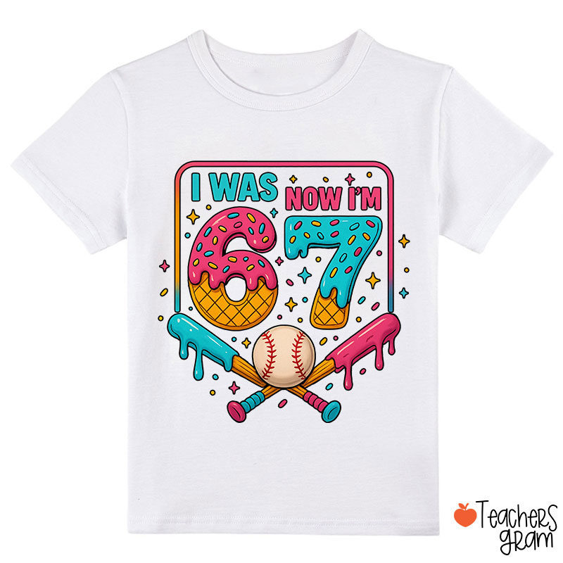 Funny 67 Meme Ice Cream Drip Baseball Class T-Shirt