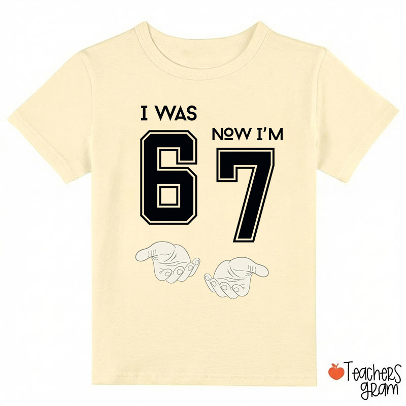 Seventh Birthday I Was Six Now I'm Seven Class T-Shirt