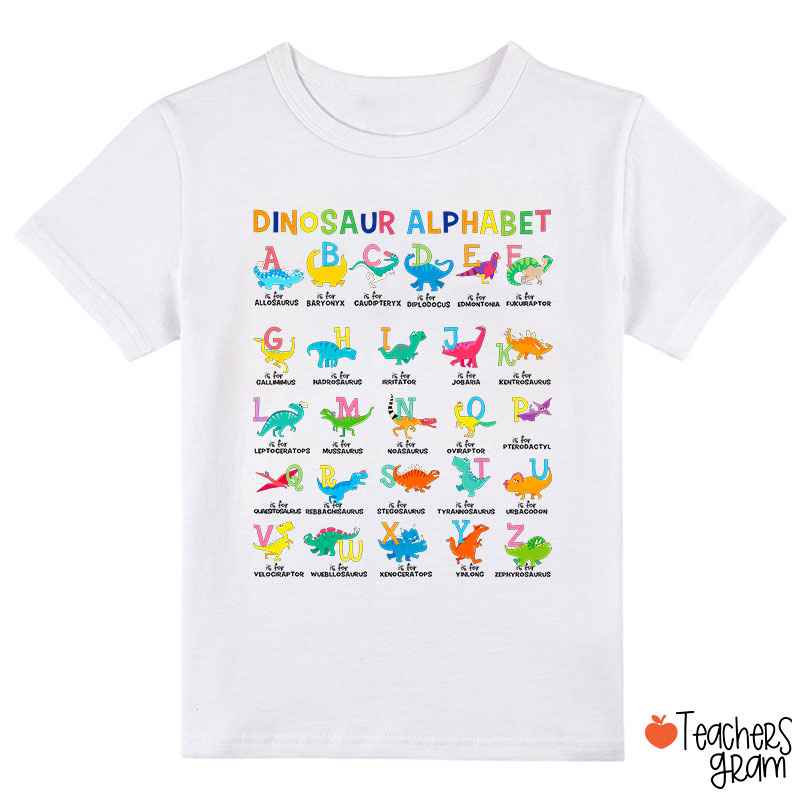 Dinosaur Alphabet Class T-Shirt Sale-Teachersgram