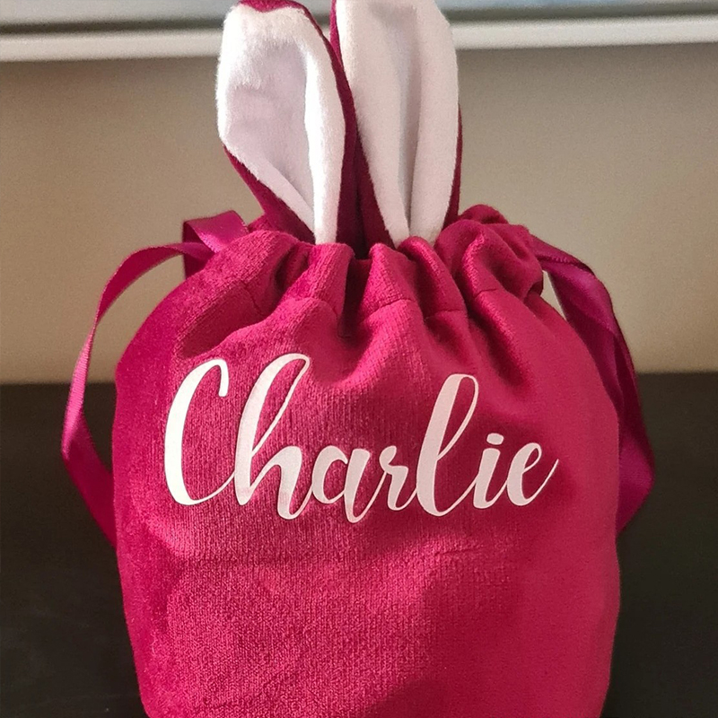 Personalized Name Easter Bunny Teacher Basket