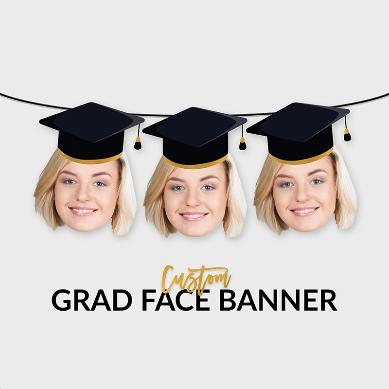 Personalized Face Graduation Face Banner