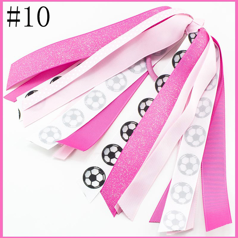Soccer Ponytail Streamer Hair Ties