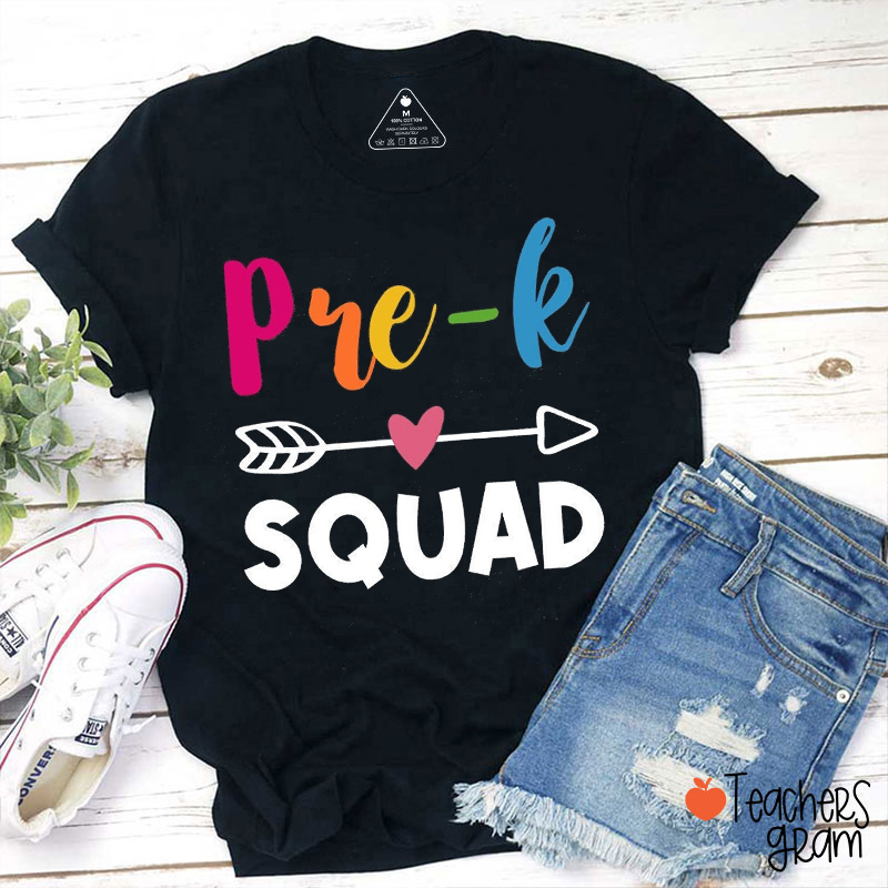 Personalized Grade Crew Love Arrow Teacher T-Shirt