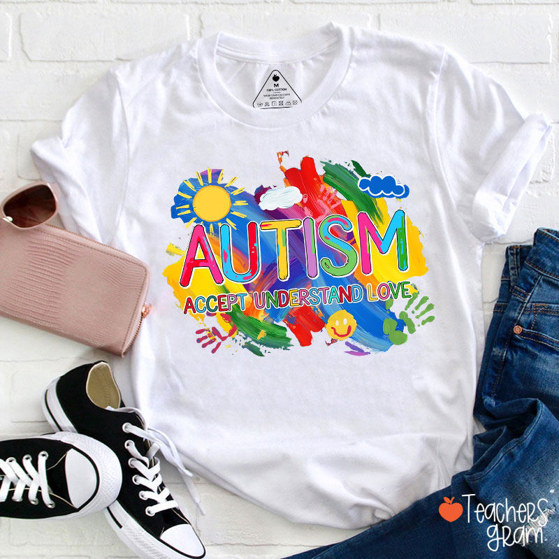 Autism Accept Understand Love Teacher T-Shirt
