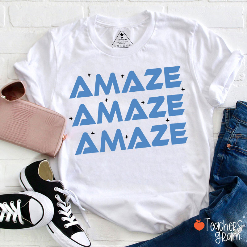 Amaze Amaze Amaze Sci-Fi Book Lover Teacher T-Shirt