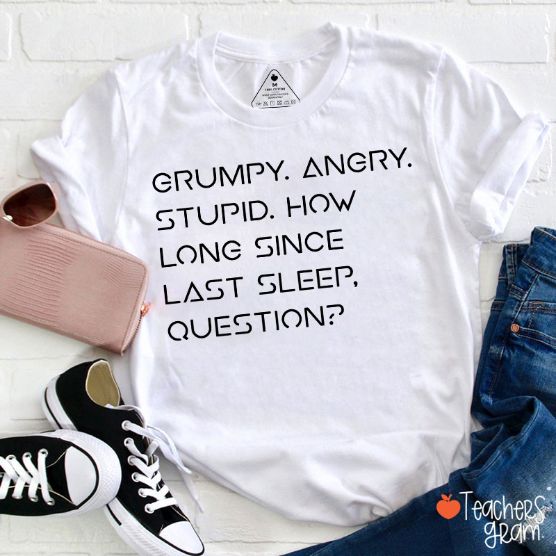 Grumpy Angry Stupid Teacher T-Shirt