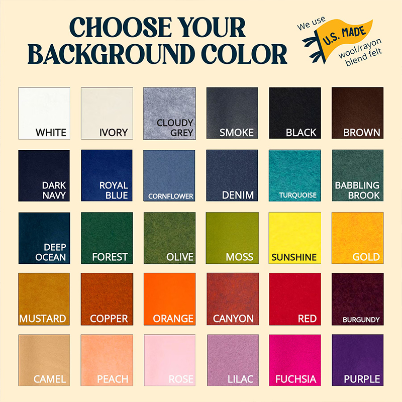 Personalized School Spirit Felt Pennant