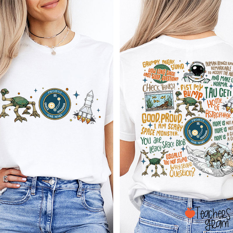 Rocky Amaze Teacher Two Sided T-Shirt