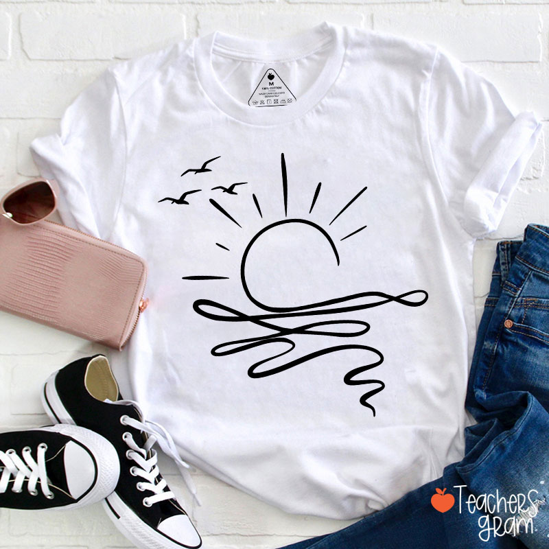 Comfort Colors Sun Ocean Teacher T-Shirt