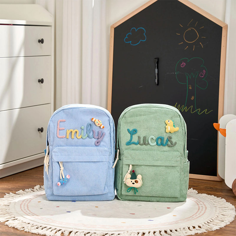Personalized Corduroy Teacher Backpack