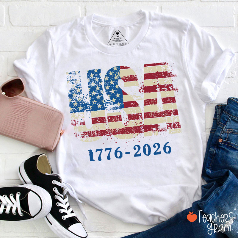USA 1776-2026 Teacher T-Shirt